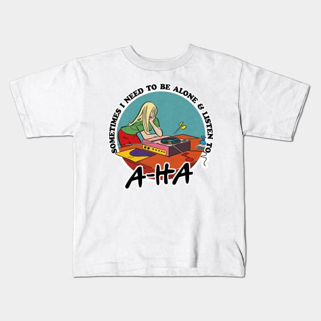 A-Ha /  Obsessive Music Fan Gift Kids T-Shirt by DankFutura